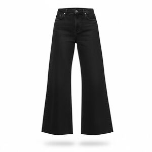 Zara Black Flare Wide-Leg Jeans